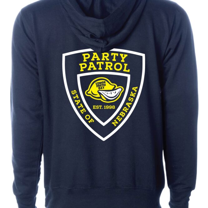 Mens LFD Party Patrol Hoodie - Blue